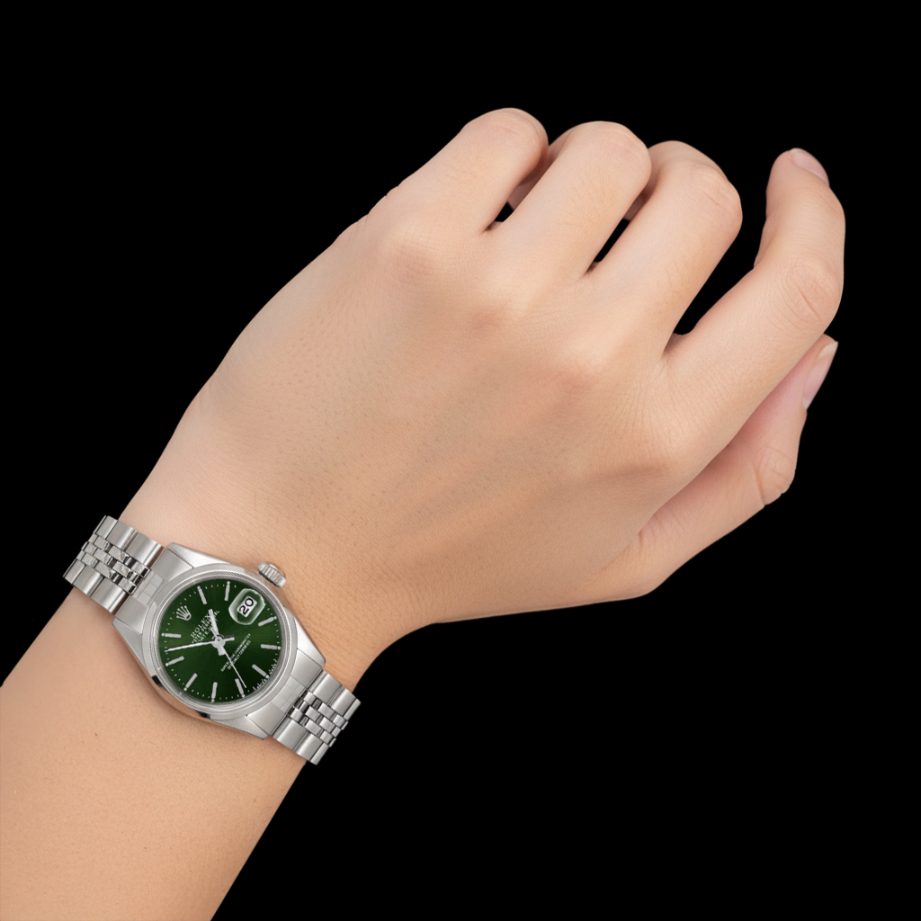 Rolex Datejust 26mm Green Stick Dial Stainless Steel Women Watch P2