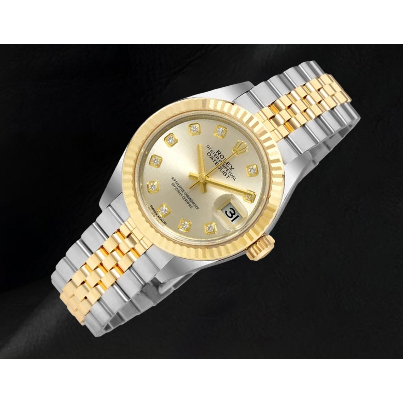 Rolex Datejust 279173 Ladies Two Tone Diamond Dial 28 mm Watch