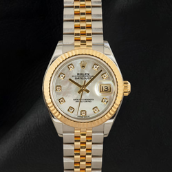 Rolex Datejust 279173 Mother of Pearl Diamond Dial 28 mm Women Watch