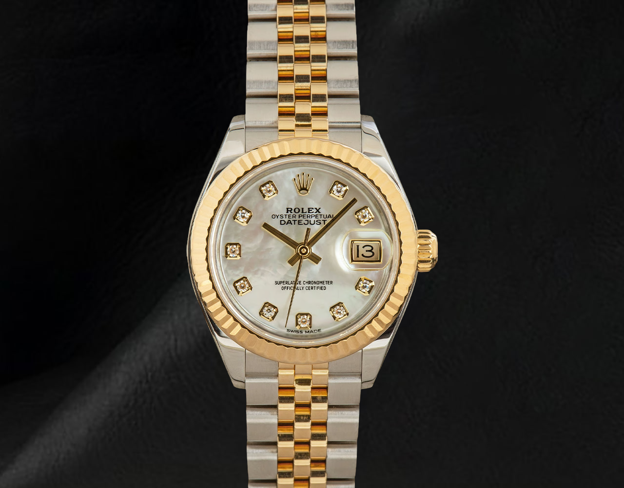 Rolex Datejust 279173 Mother of Pearl Diamond Dial 28 mm Women Watch