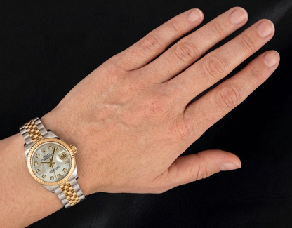 Rolex Datejust 279173 Mother of Pearl Diamond Dial 28 mm Women Watch