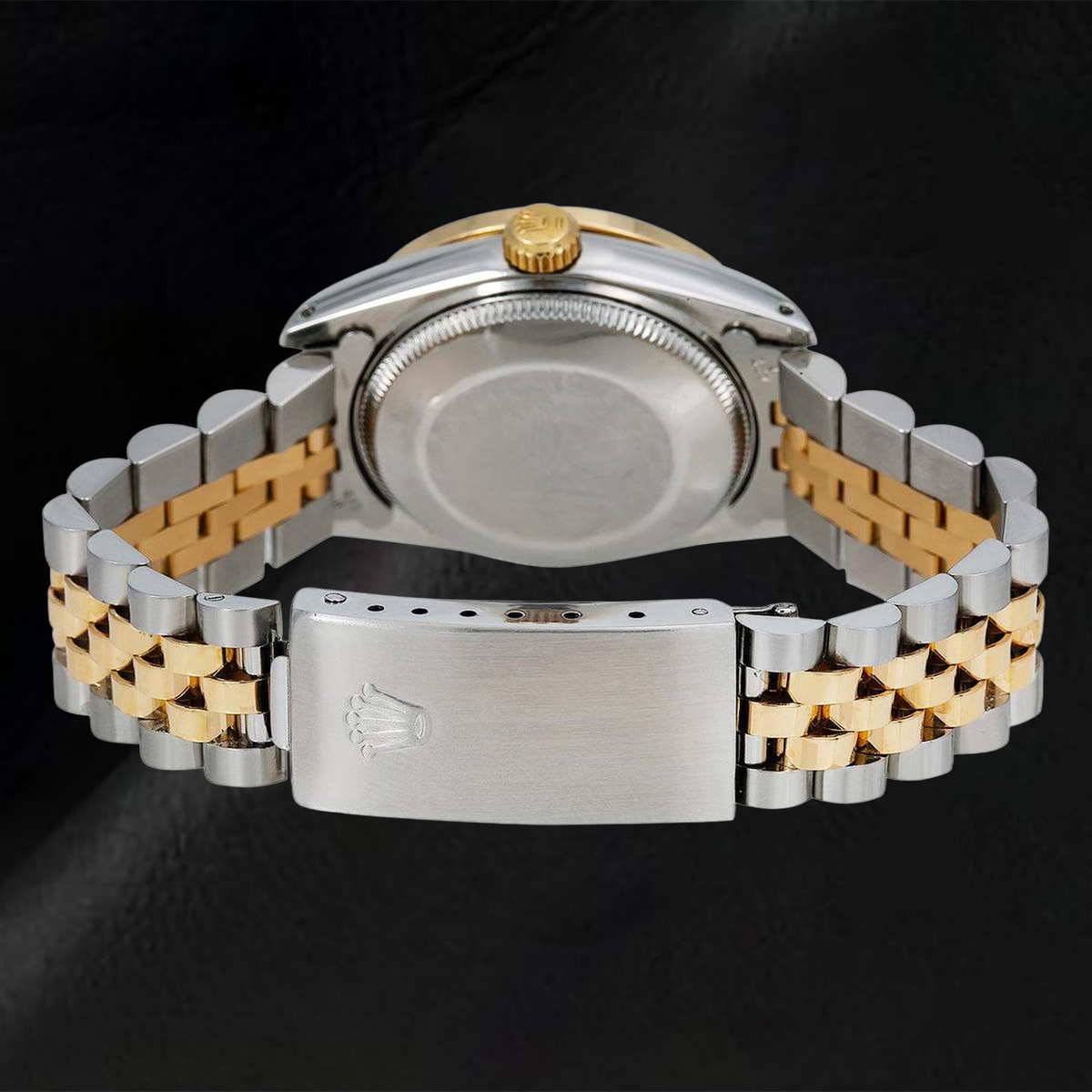 Rolex Datejust 31MM 6824 White Mother of Pearl String Diamond Dial Two Tone Jubilee Bracelet