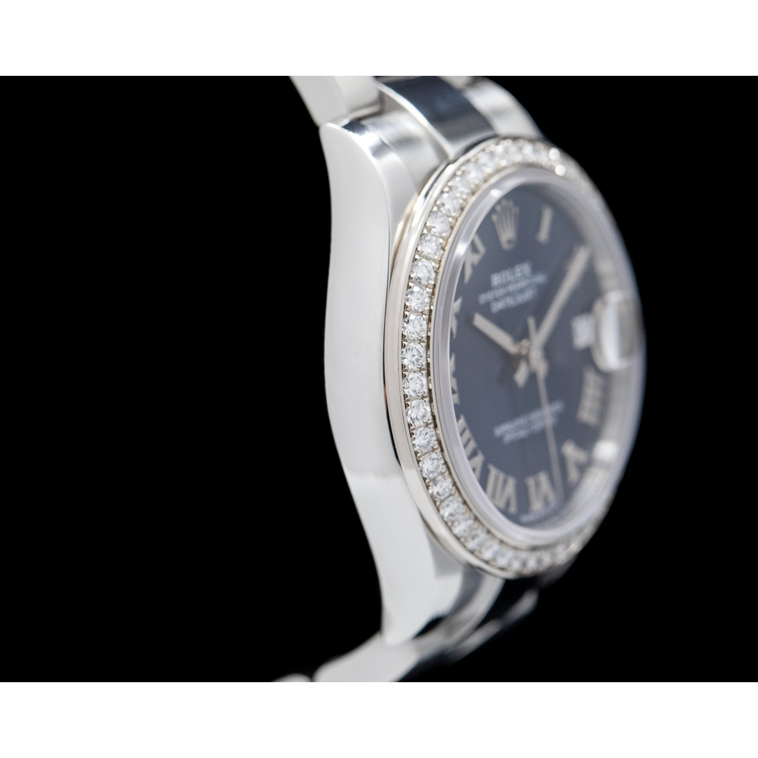 Rolex Datejust 31 Blue Roman Oyster Stainless Steel Ladies Watch