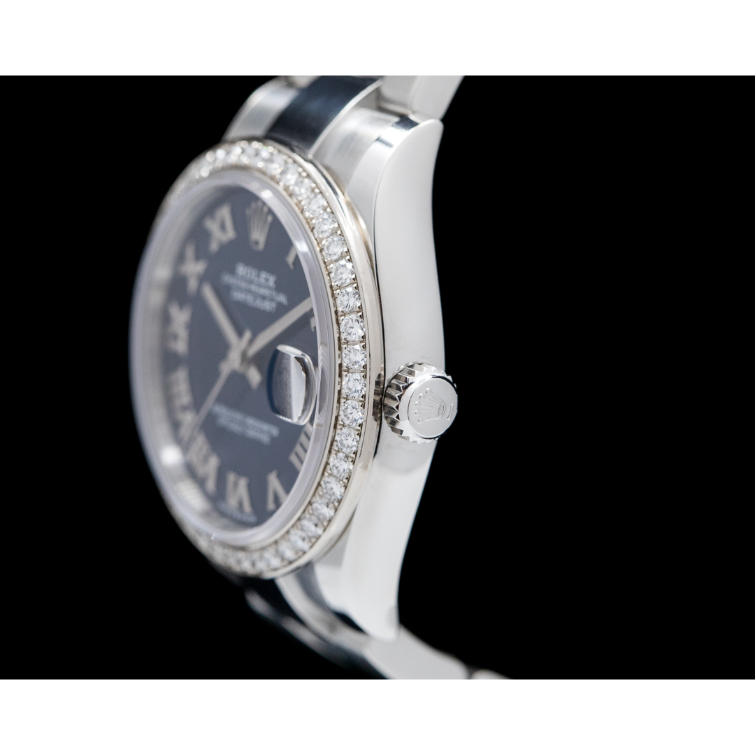 Rolex Datejust 31 Blue Roman Oyster Stainless Steel Ladies Watch