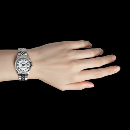 Rolex Datejust 31 White Roman Jubilee Steel Women's Watch P7