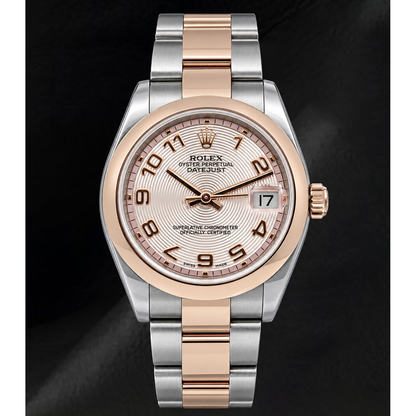 Rolex Datejust 31mm 178241 Pink Arabic Dial Two Tone Watch