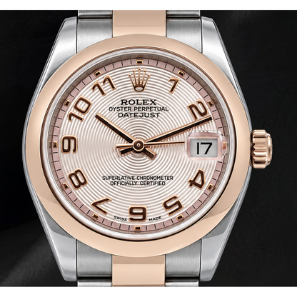 Rolex Datejust 31mm 178241 Pink Arabic Dial Two Tone Watch