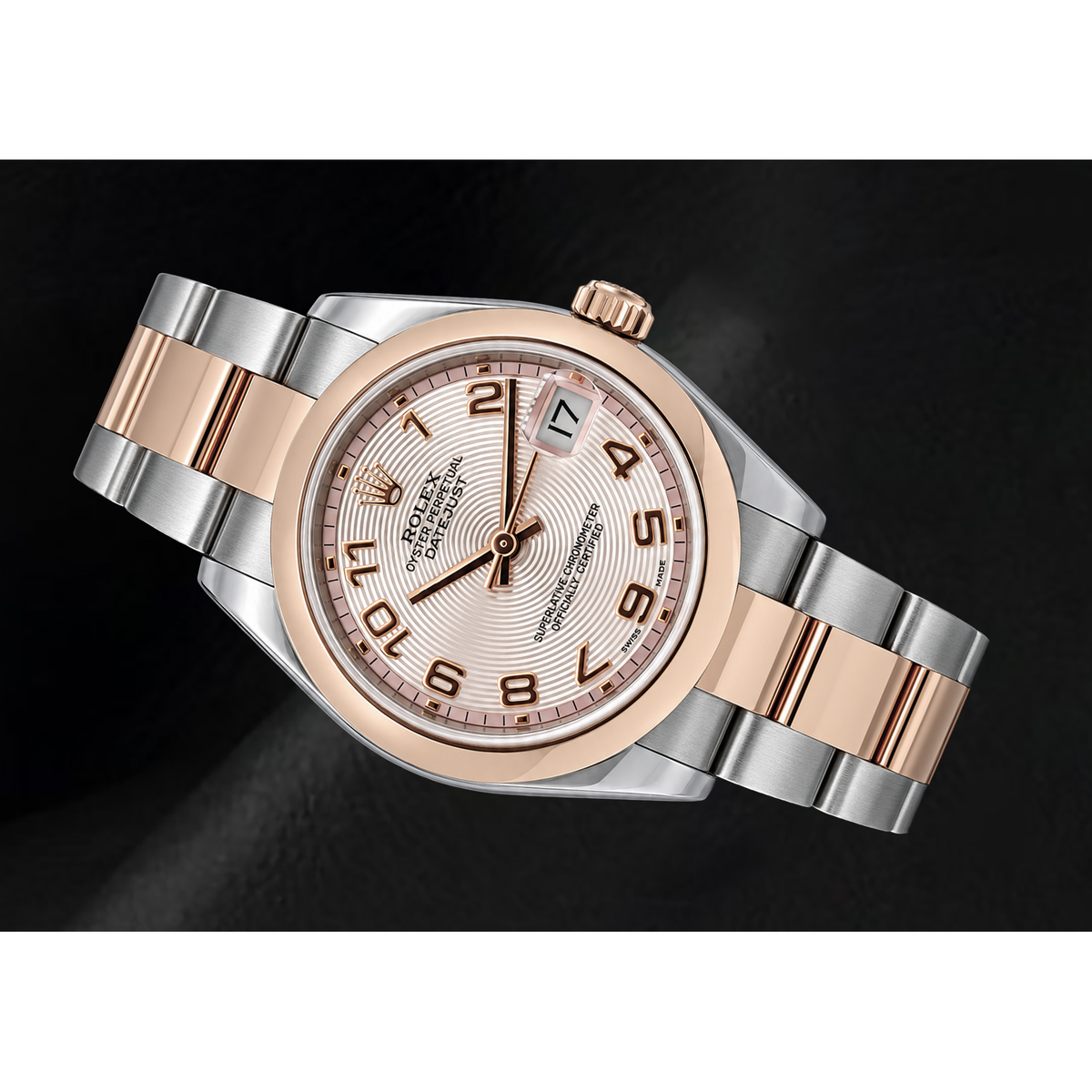 Rolex Datejust 31mm 178241 Pink Arabic Dial Two Tone Watch