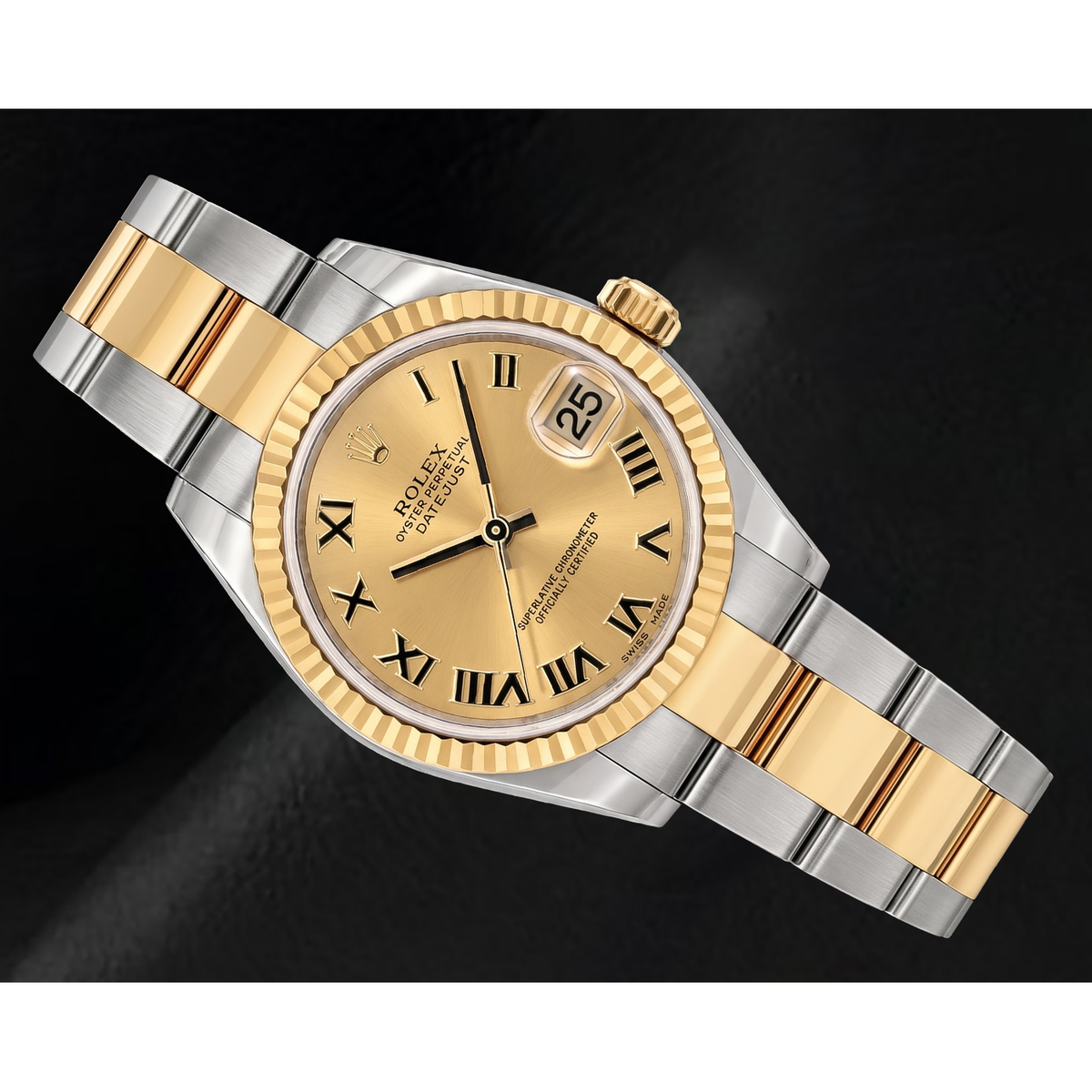 Rolex Datejust 31mm 178243 Champagne Roman Dial Two Tone Watch