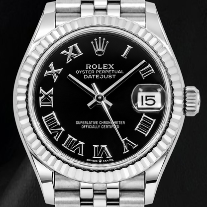 Rolex Datejust 31mm 278274 Black Roman Dial Stainless Steel Watch