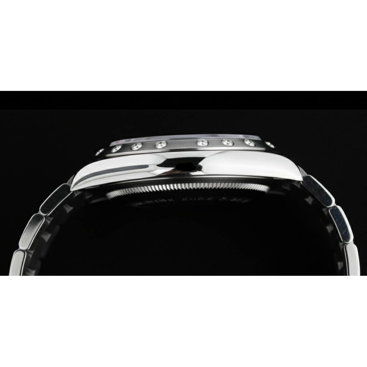 Rolex Datejust 31mm Black Roman Diamond Stainless Steel Women's Watch