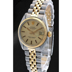 Rolex Datejust 31mm Champagne Stick Two Tone Watch