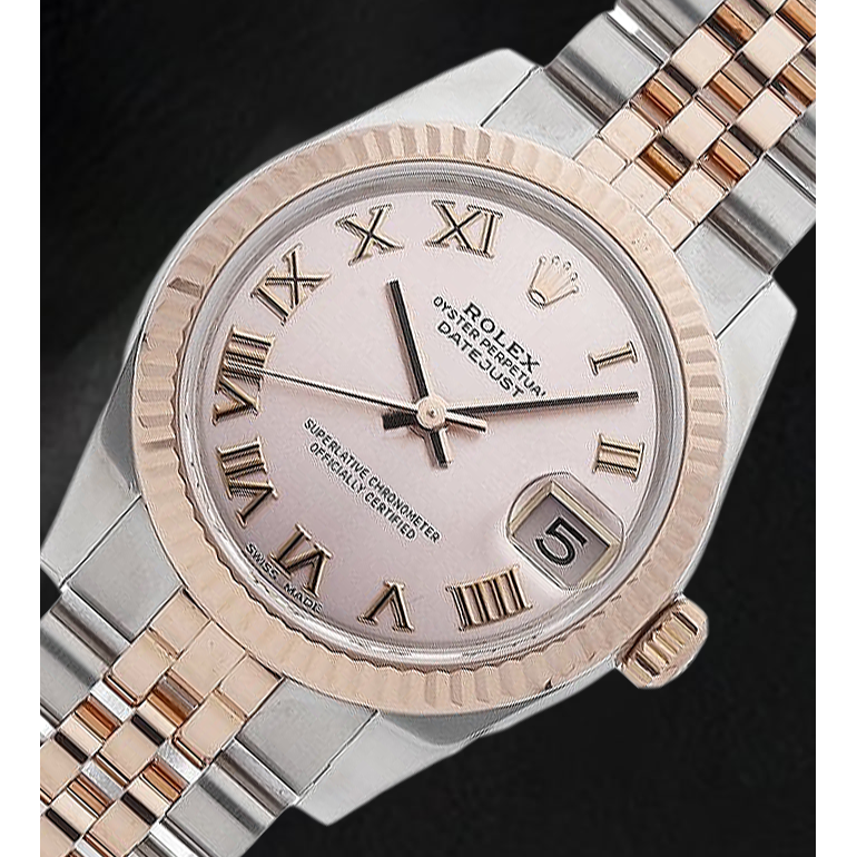 Rolex Rose Gold and Steel Women's Watch