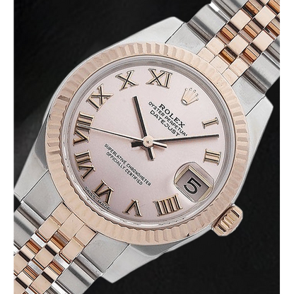 Rolex Rose Gold and Steel Women's Watch