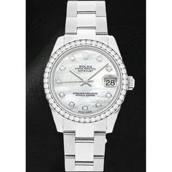 Rolex Datejust 31mm Silver MOP Diamond Men Watch