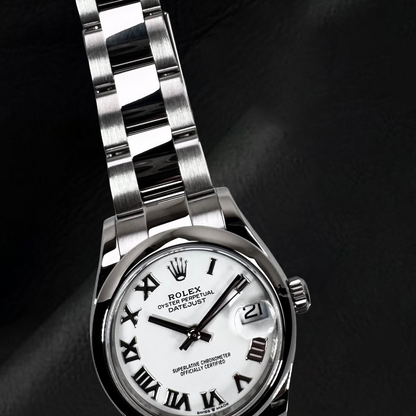 Rolex Datejust 31mm White Roman Dial Ladies Steel Watch