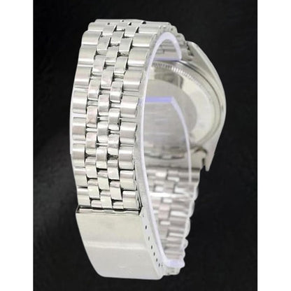 Rolex Datejust 36 mm Pink Mother of Pearl Diamond Dial Stainless Steel Watch