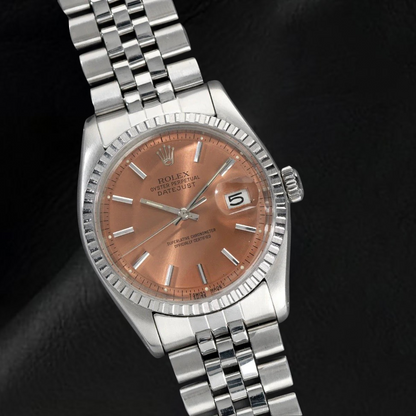 Rolex Datejust 36 mm Salmon Stick Dial Stainless Steel Watch