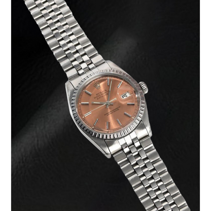 Rolex Datejust 36 mm Salmon Stick Dial Stainless Steel Watch