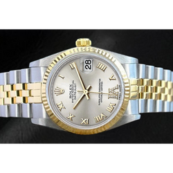 Rolex Datejust 36 mm Silver Roman Dial Two Tone Watch