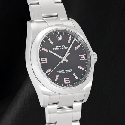 Rolex Datejust 36mm 116000 Black Arabic Dial Stainless Steel Watch