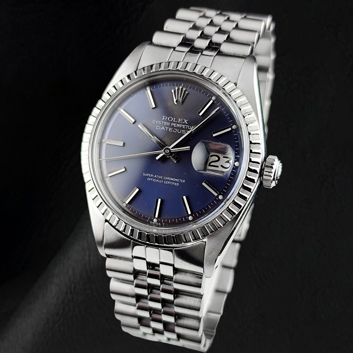 Rolex Datejust 36mm 1981 Year Pie Stick Dial Stainless Steel Watch