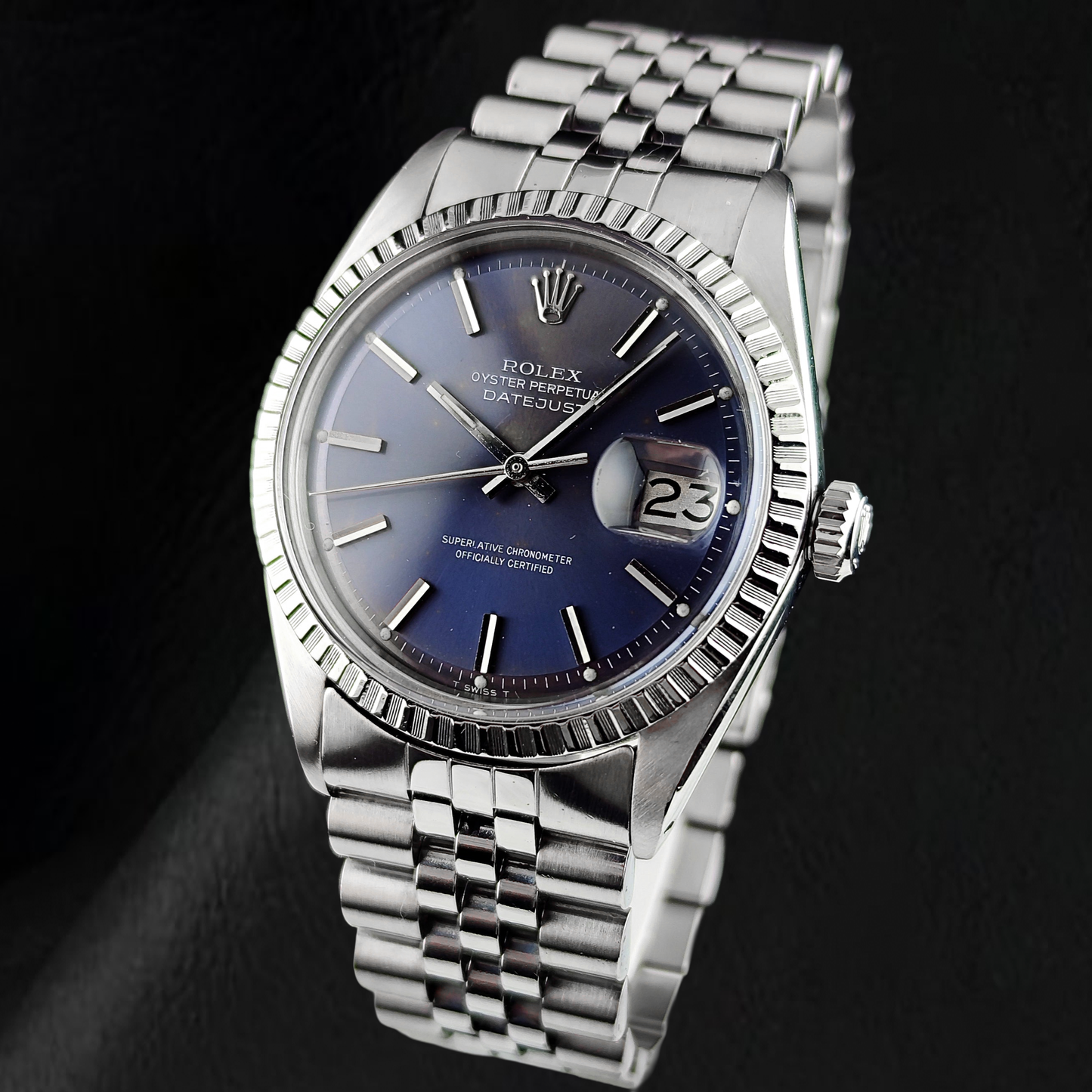 Rolex Datejust 36mm 1986 Year Pie Stick Dial Stainless Steel Watch
