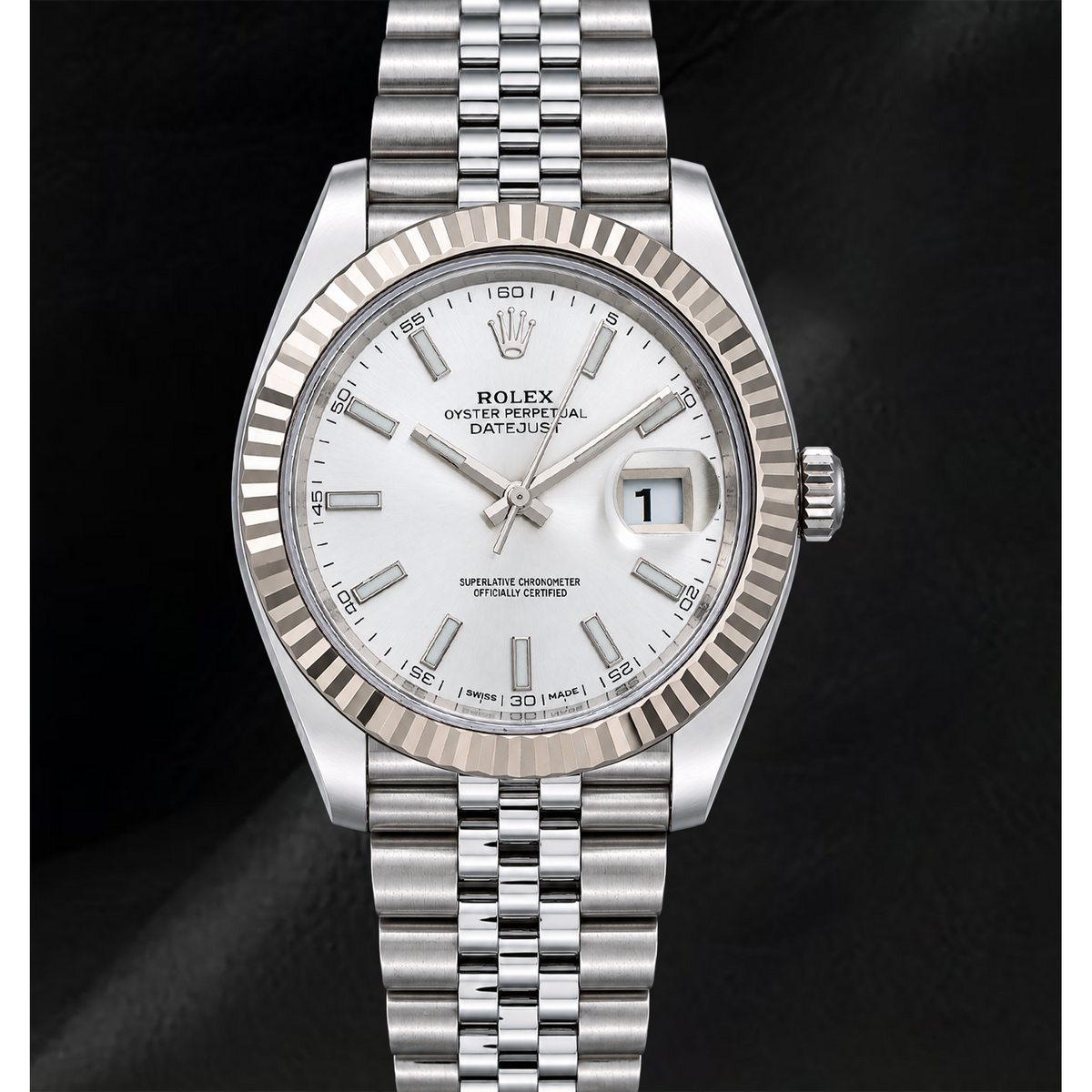 Rolex Datejust 41mm 126334 Silver Dial Gold and Stainless Steel Watch