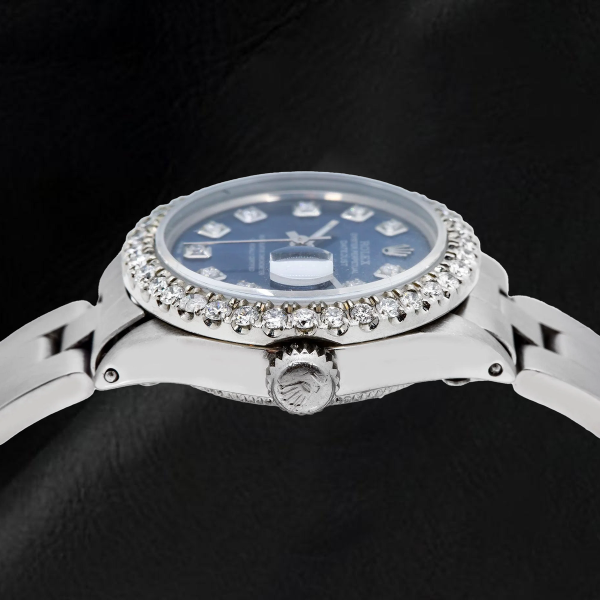 Rolex Datejust 6516 26mm Blue Diamond Dial Stainless Steel Oyster Bracelet Watch