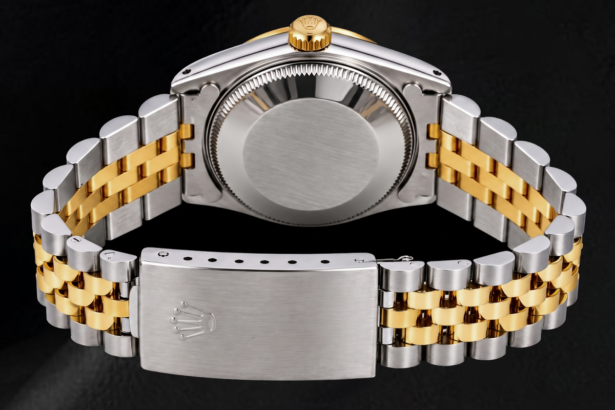 Rolex Datejust 6824 31mm Champagne Stick Dial Two Tone Watch