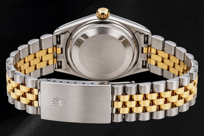 Rolex Datejust 68273 31mm White Mother of Pearl Roman Diamond Dial Two Tone Watch