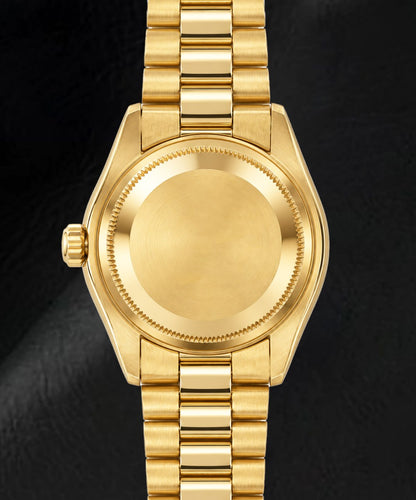 Rolex Datejust 6827 31MM White Mother of Pearl Diamond Dial Yellow Gold Watch