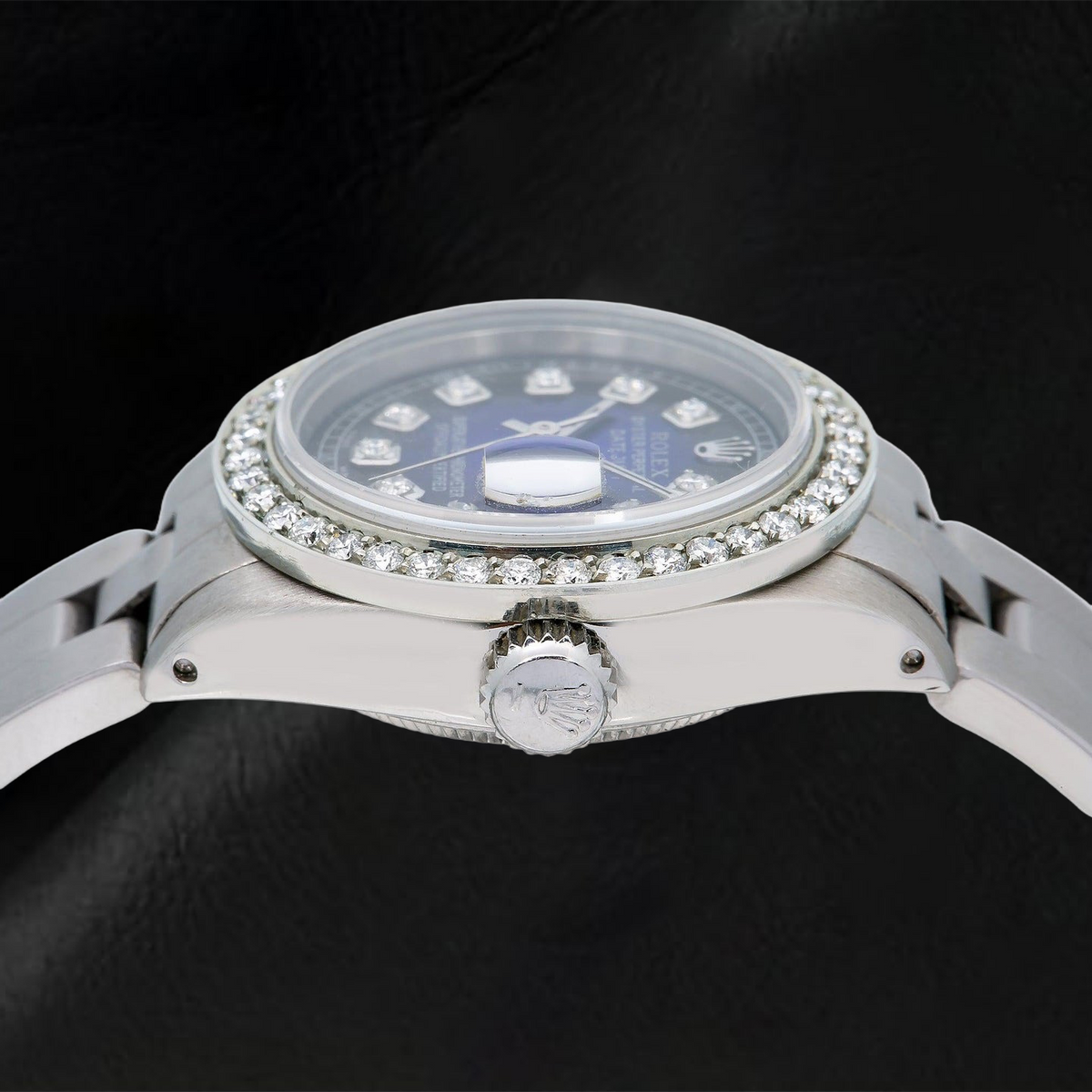 Rolex Datejust 69160 26mm Blue Diamond Dial Stainless Steel Oyster Bracelet Watch