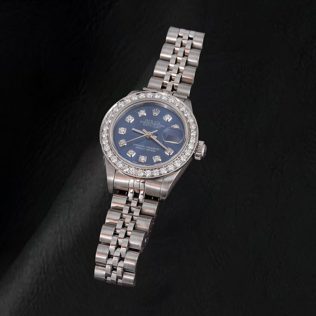 Rolex Datejust 69160 26mm Blue Diamond Dial Stainless Steel Watch