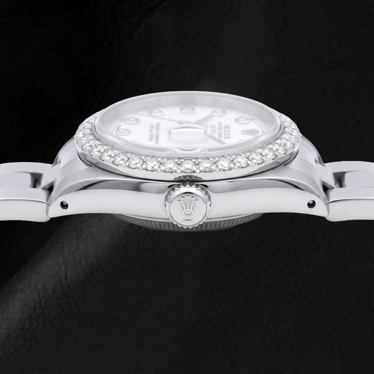 Rolex Datejust 69160 26mm White Mother of Pearl Diamond Dial Stainless Steel Watch