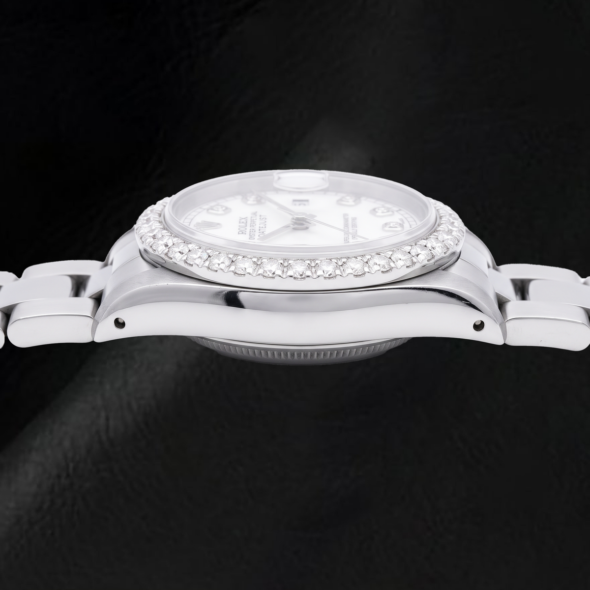 Rolex Datejust 69160 26mm White Mother of Pearl Diamond Dial Stainless Steel Watch