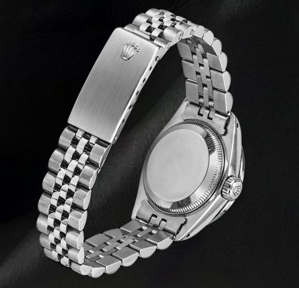 Rolex Datejust 6916 26mm Black Jubilee Roman Dial Stainless Steel Watch