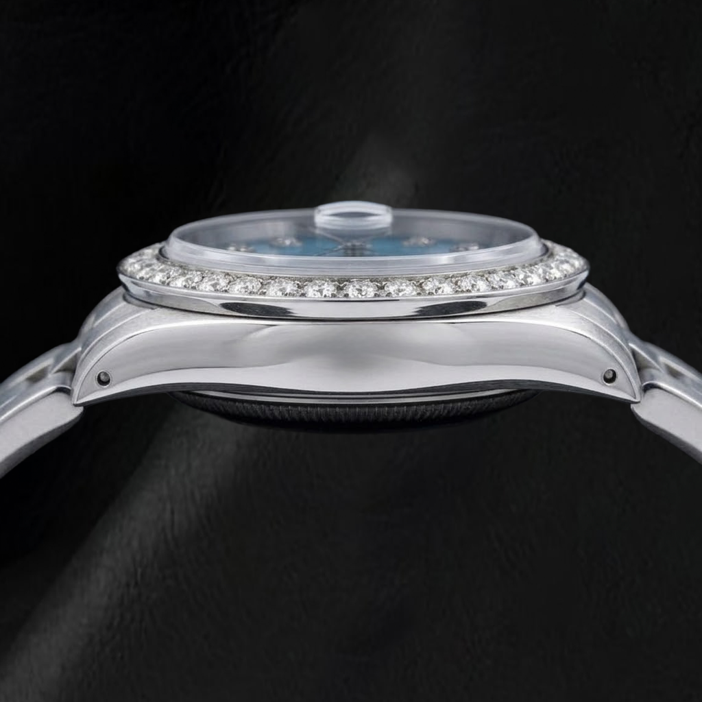 Rolex Datejust 6916 26mm Blue Diamond Dial Oyster Bracelet Stainless Steel Watch