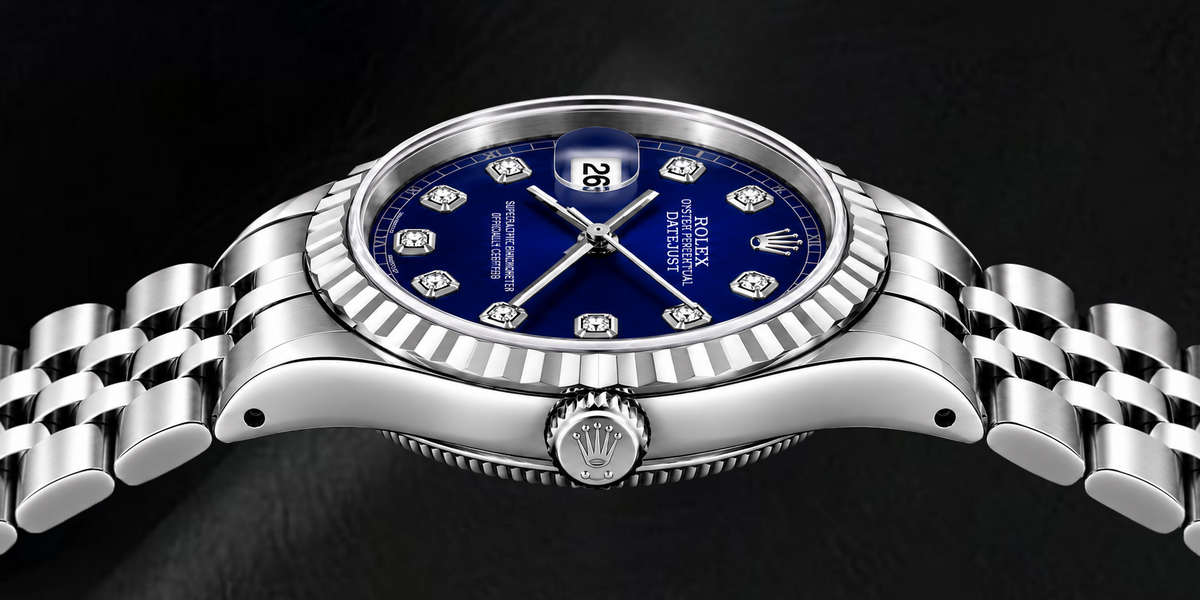 Rolex Datejust 6916 26mm Blue Diamond Dial Stainless Steel Watch