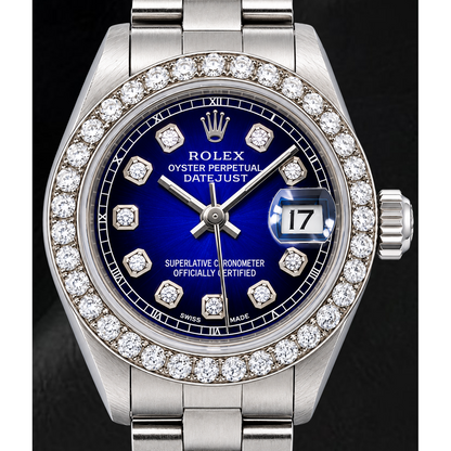 Rolex Datejust 6916 26mm Blue Diamond Dial Stainless Steel Watch