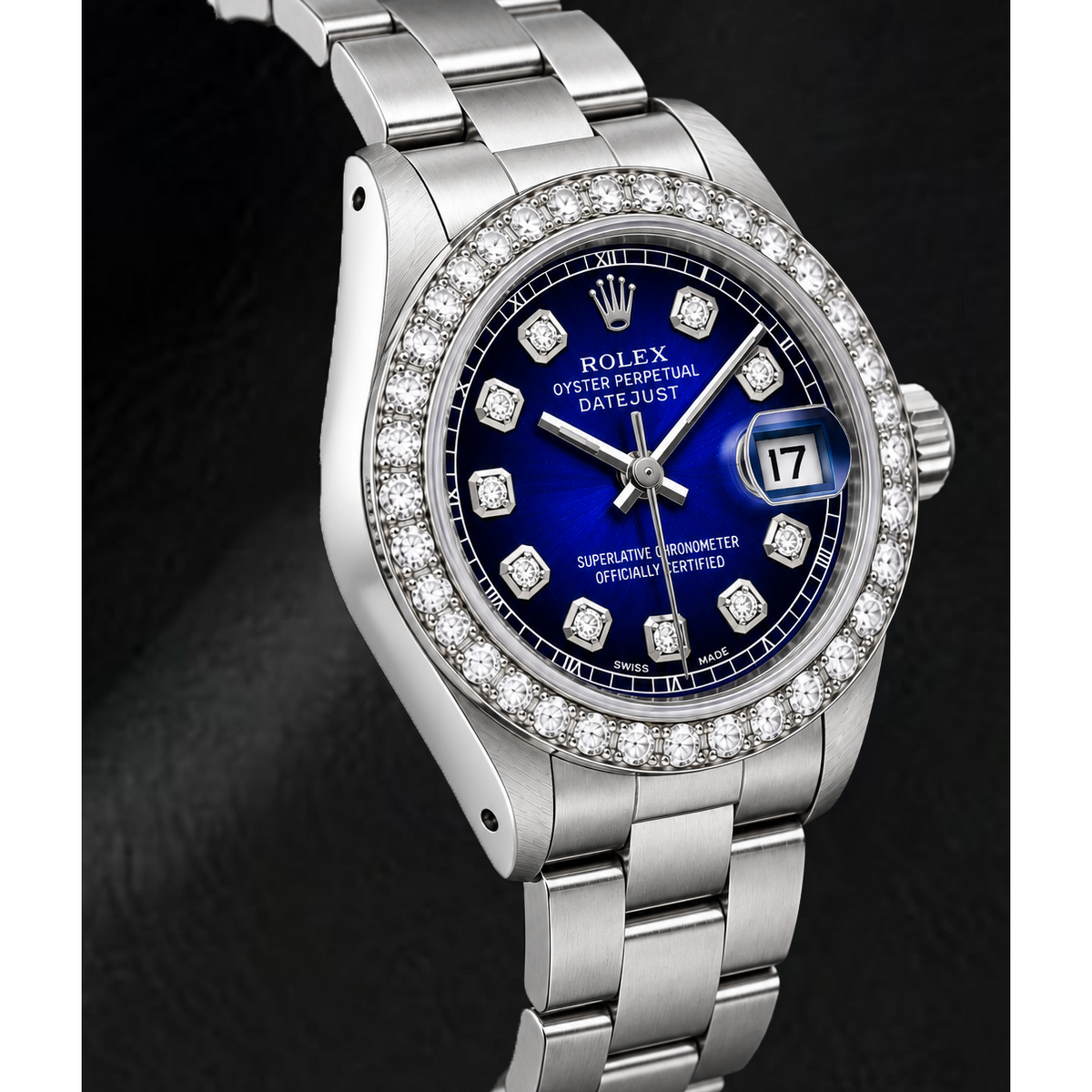 Rolex Datejust 6916 26mm Blue Diamond Dial Stainless Steel Watch