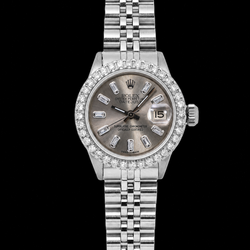 Rolex Datejust 6916 26mm Gray Diamond Dial Stainless Steel Watch