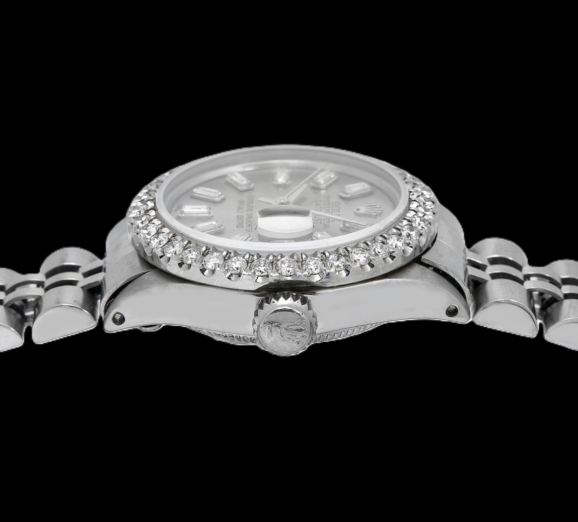 Rolex Datejust 6916 26mm Gray Diamond Dial Stainless Steel Watch