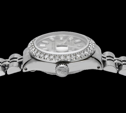 Rolex Datejust 6916 26mm Gray Diamond Dial Stainless Steel Watch