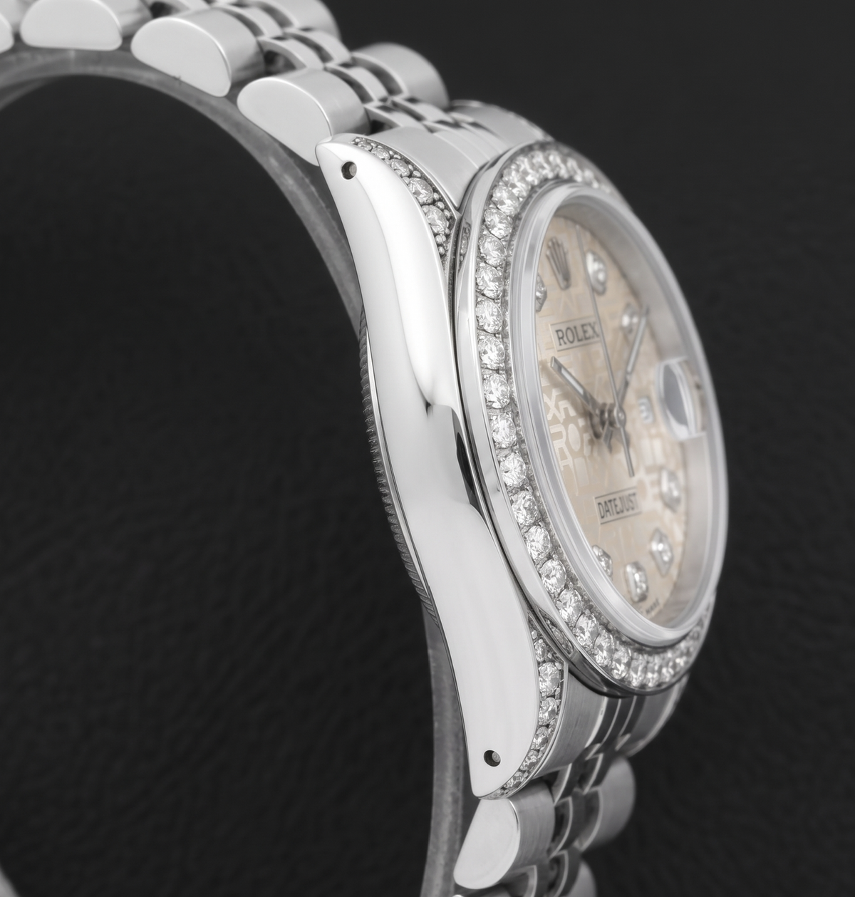 Rolex Datejust 6916 26mm Ivory Jubilee Diamond Dial Stainless Steel Watch