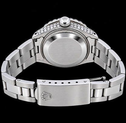 Rolex Datejust 6916 26mm Pink Mother of Pearl Diamond Dial Stainless Steel Watch