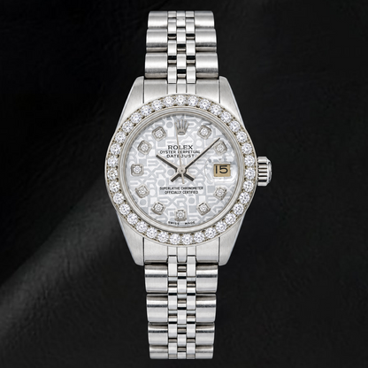 Rolex Datejust 6916 26mm Silver Jubilee Diamond Dial Stainless Steel Watch