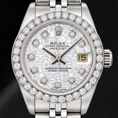 Rolex Datejust 6916 26mm Silver Jubilee Diamond Dial Stainless Steel Watch