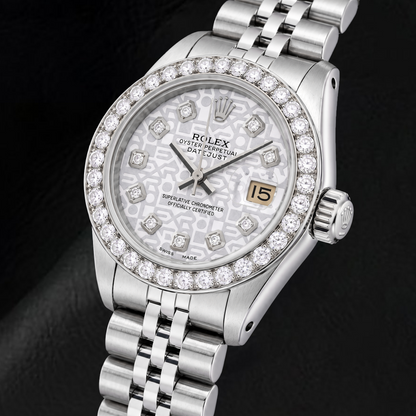 Rolex Datejust 6916 26mm Silver Jubilee Diamond Dial Stainless Steel Watch