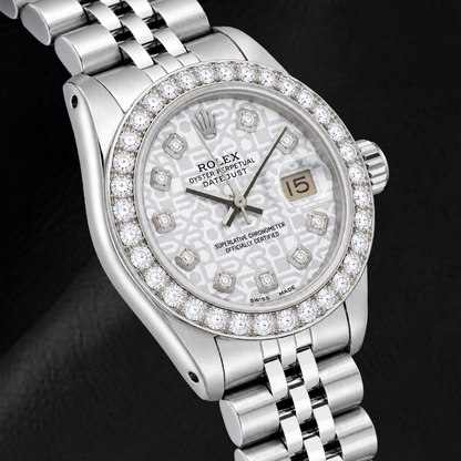 Rolex Datejust 6916 26mm Silver Jubilee Diamond Dial Stainless Steel Watch